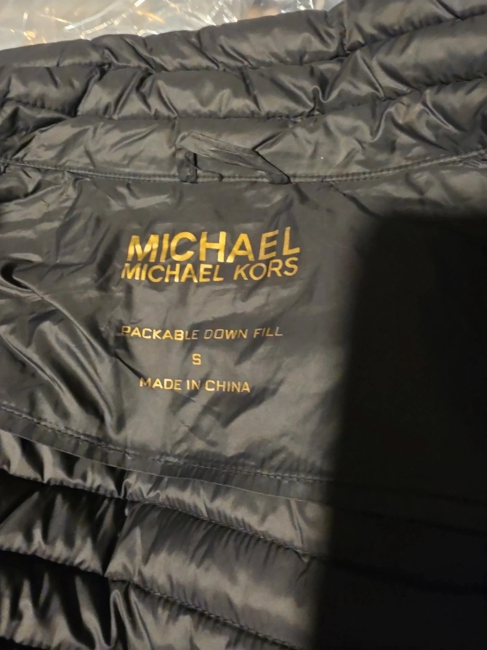 MICHAEL Michael Kors Black Packable Down Puffer Jacket